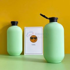 Chai vai bầu 500ml 750ml refill xanh mint nắp vặn