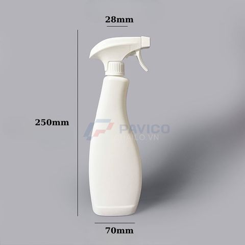 Chai xịt 500ml 250ml đựng dịch trắng nắp xịt phun sương