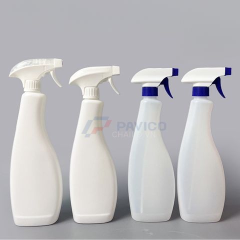 Chai xịt 500ml 250ml đựng dịch trắng nắp xịt phun sương