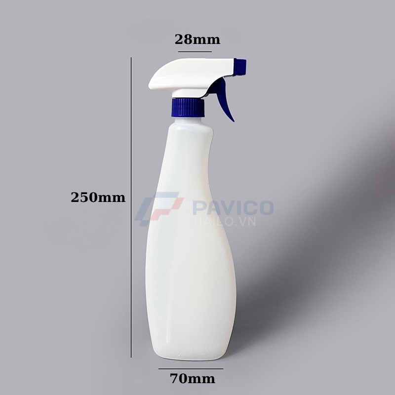Chai xịt 500ml 250ml đựng dịch trắng nắp xịt phun sương