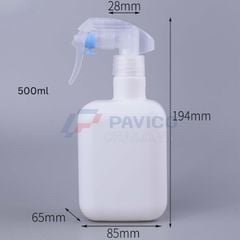 Chai xịt 500ml vòi khóa trong đựng dung dịch vệ sinh đa năng
