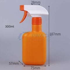 Chai xịt 500ml vòi khóa trong đựng dung dịch vệ sinh đa năng