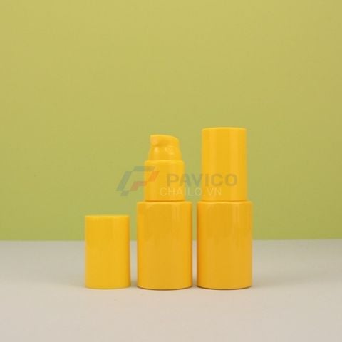 Chai xịt nhấn 50ml 30ml đựng serum chấm mụn màu vàng