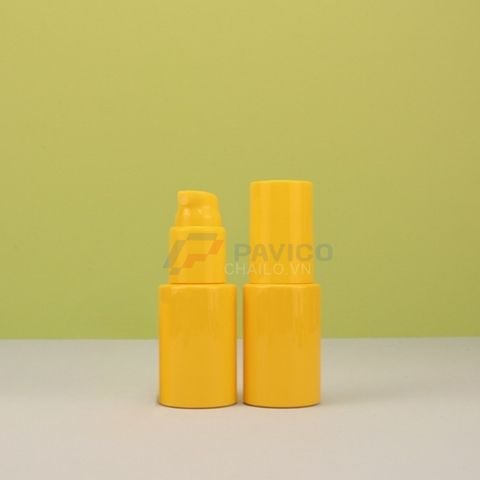 Chai xịt nhấn 50ml 30ml đựng serum chấm mụn màu vàng