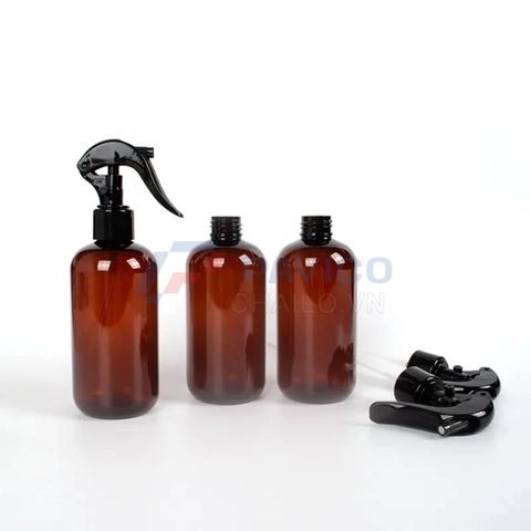 Chai xịt PET 300ml nắp Trigger nhiều màu đựng dung dịch rửa tay