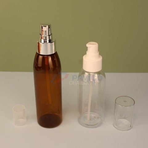 Chai xịt phun sương 50ml 100ml nhựa pet trong nâu