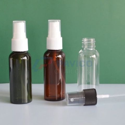 Chai xịt phun sương PET 50ml đựng toner hoặc dung dịch sát khuẩn