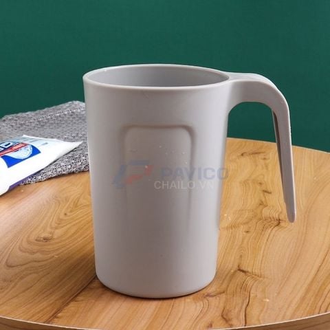 Cốc uống nước đánh răng nhựa nhựa lúa mạch hồng 300ml 400ml có tay cầm