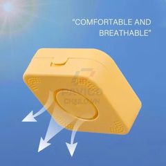 Hộp đựng mút trang điểm màu vàng nắp gập thoáng khí size to nhỏ
