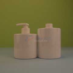 Chai nhựa pet trong 500ml 400ml 300ml màu trong đựng sữa tắm đầu nhấn