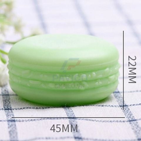 Hộp chiết mỹ phẩm hình macaron màu tím nắp vặn 5g 10g