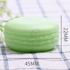 Hộp chiết mỹ phẩm hình macaron màu tím nắp vặn 5g 10g