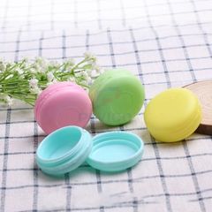 Hộp chiết mỹ phẩm hình macaron màu tím nắp vặn 5g 10g