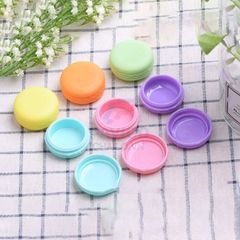 Hộp chiết mỹ phẩm hình macaron màu tím nắp vặn 5g 10g