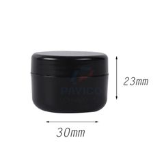 Hũ chiết mỹ phẩm mini thân đen nắp trong nắp vặn 3g 5g