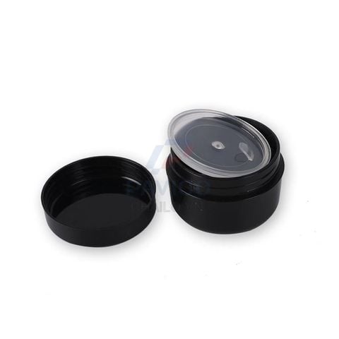 Hũ chiết mỹ phẩm mini thân đen nắp trong nắp vặn 3g 5g