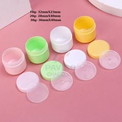 Hũ chiết mỹ phẩm mini thân đen nắp trong nắp vặn 3g 5g