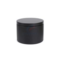 Hũ đựng nến thơm thân đen mờ nắp gỗ vân sáng 200g 300g