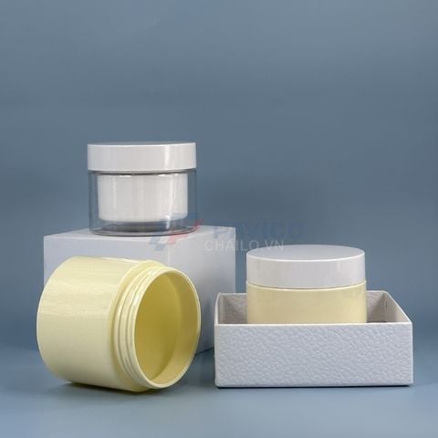 Hũ kem 100g 150g 50g mỹ phẩm kem trắng nắp vặn