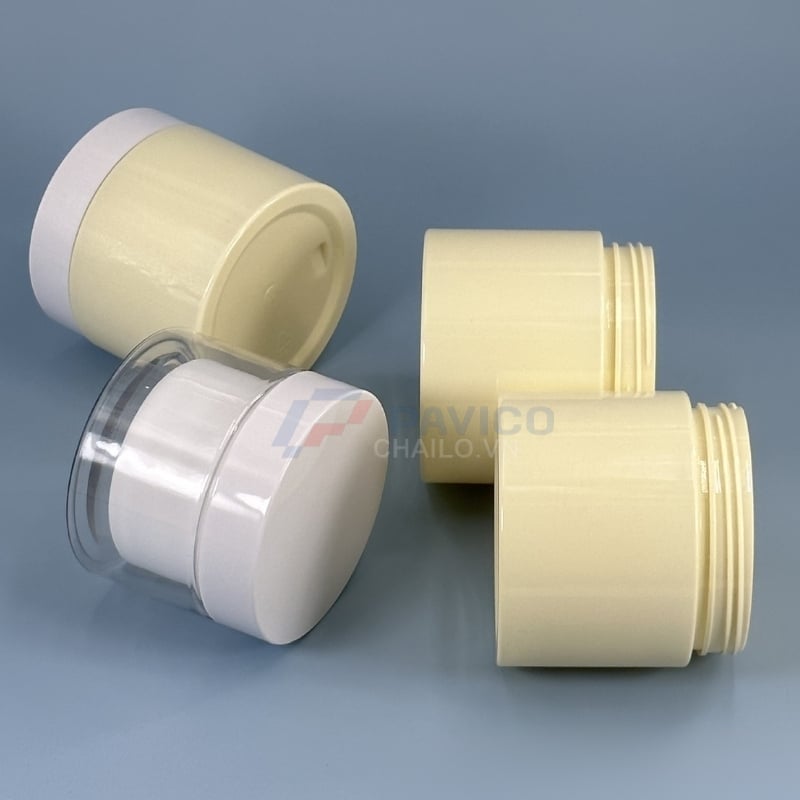 Hũ kem 100g 150g 50g mỹ phẩm kem trắng nắp vặn