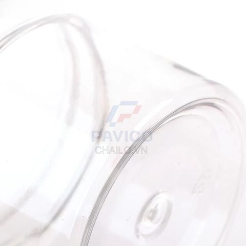 Hũ nhựa đựng toner pad thân trong suốt nắp vặn trắng 150ml 280ml