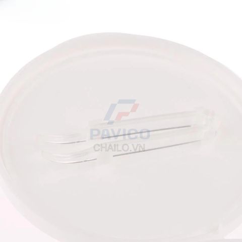 Hũ nhựa đựng toner pad thân trong suốt nắp vặn trắng 150ml 280ml