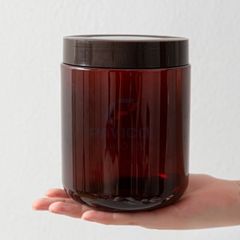 Hũ nhựa đựng thực phẩm khô màu nâu trà nắp vặn kín khí