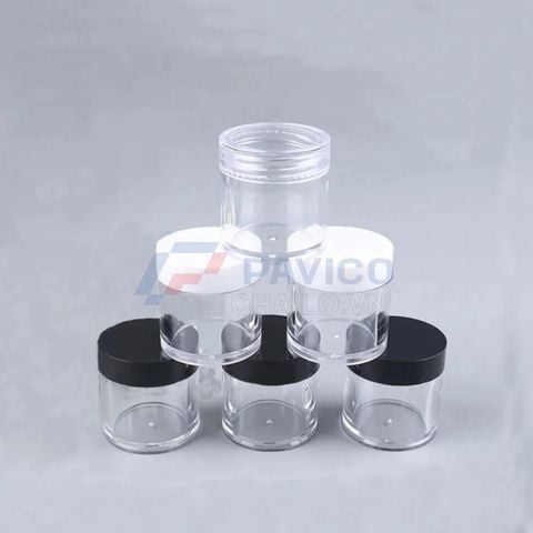 Hũ nhựa PS 3ml đựng phấn mắt bột trang điểm hoặc phụ kiện nail