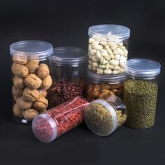 Hũ nhựa pet nắp nhựa trắng 750ml 900ml 1000ml