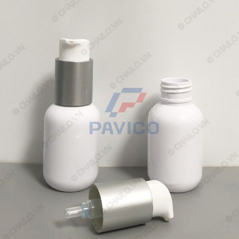 Lọ đựng serum kem sữa tắm kem trị mụn 80ml nắp bơm kem serum