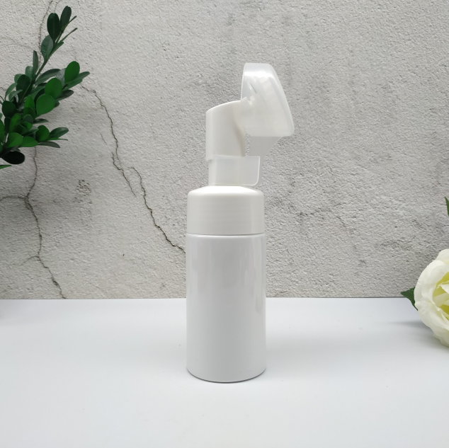 Chai PET tạo bọt 100ml trắng sữa dáng trụ