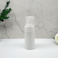 Chai PET tạo bọt 100ml trắng sữa dáng trụ