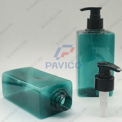 Chai đựng dầu gội sữa tắm xanh ngọc bích 500ml 750ml 1000ml đầu bơm tạo bọt