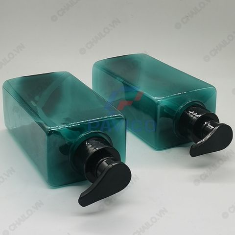 Chai đựng dầu gội sữa tắm xanh ngọc bích 500ml 750ml 1000ml đầu bơm tạo bọt