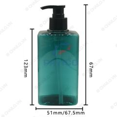 Chai đựng dầu gội sữa tắm xanh ngọc bích 500ml 750ml 1000ml đầu bơm tạo bọt