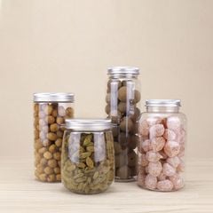 Hũ nhựa đựng đồ khô đáy tròn