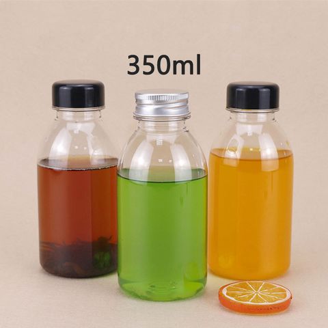 Chai nhựa đựng nước ép dáng tròn lùn