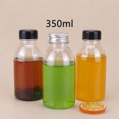 Chai nhựa đựng nước ép dáng tròn lùn