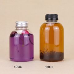 Chai nhựa đựng nước ép dáng tròn lùn