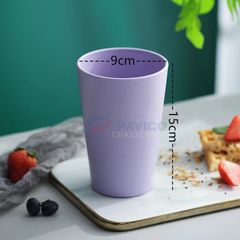 Set 5 cốc nhựa sinh học 300ml màu pastel