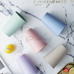 Set 5 cốc nhựa sinh học 300ml màu pastel