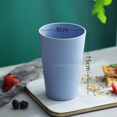 Set 5 cốc nhựa sinh học 300ml màu pastel
