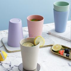 Set 5 cốc nhựa sinh học 300ml màu pastel
