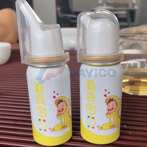 Vỏ chai nhôm nắp xịt mũi cho bé