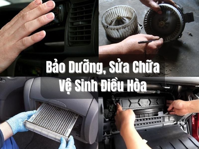 Bảo Dưỡng, Sửa Chữa & Vệ Sinh Điều Hòa Xe Ô Tô
