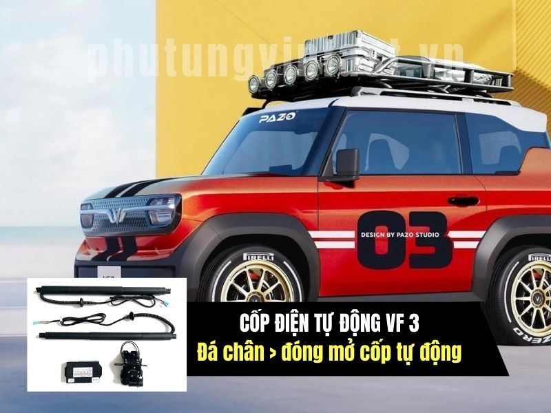 Cốp điện Vinfast VF 3, Đá Cốp Tự Động Đóng Mở