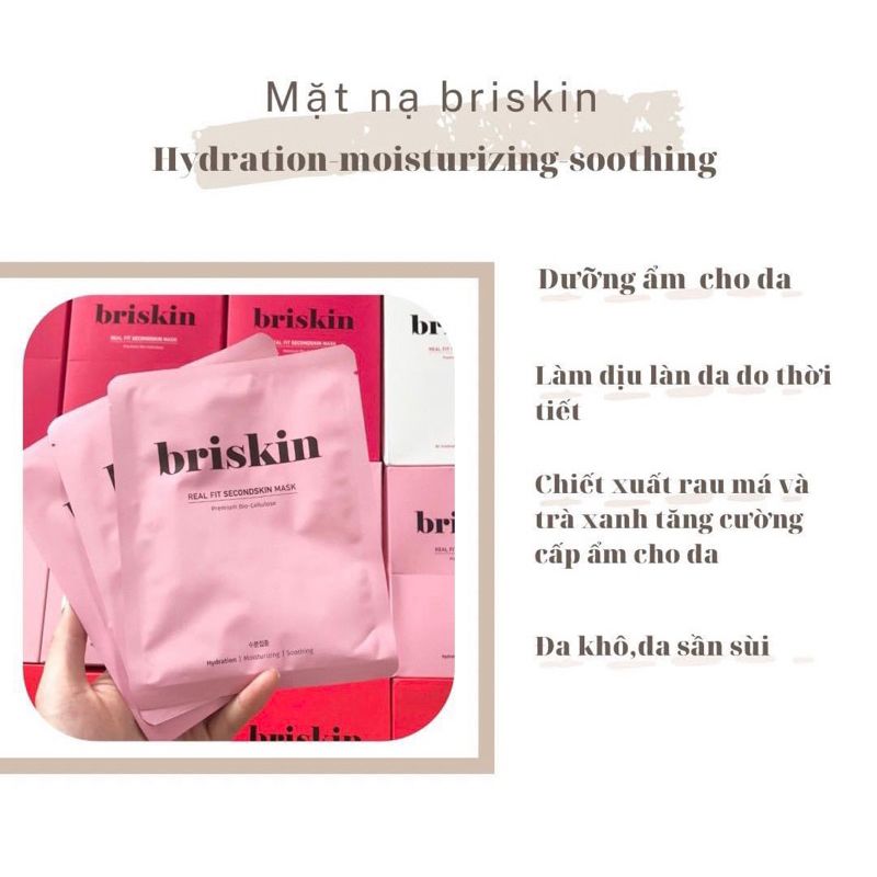  Mặt nạ BRISKIN Real Fit Secondskin Mask 
