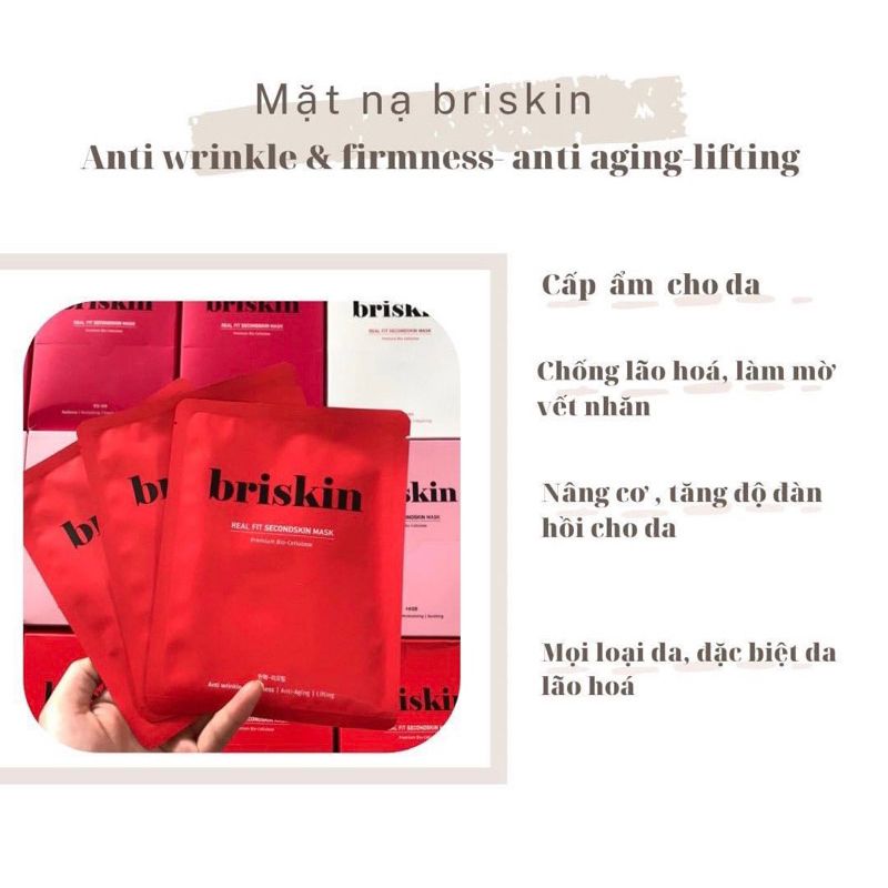  Mặt nạ BRISKIN Real Fit Secondskin Mask 