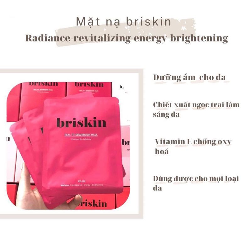  Mặt nạ BRISKIN Real Fit Secondskin Mask 