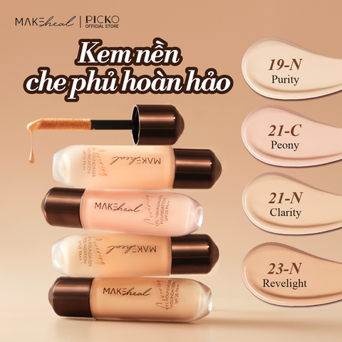Kem nền lâu trôi, độ che phủ cao Makeheal 1.P.L Foundaiser Foudation
